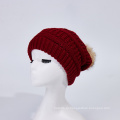 Теплая вязаная шляпа для зимы для женщин